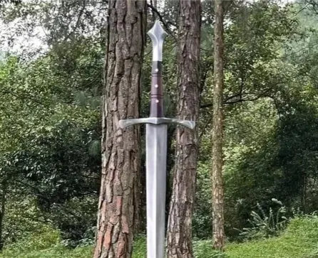 Handmade Carbon Steel Sword with Rosewood Handle β 36β Total Length β Custom Craftsmanship & Gift-Ready - Image 3