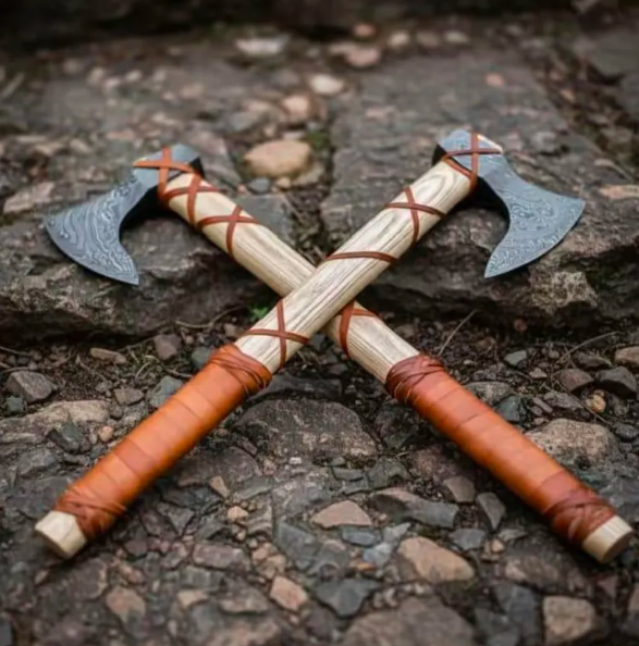 Handmade corben steel Viking Axe,Medieval Decorative Axes - Image 2