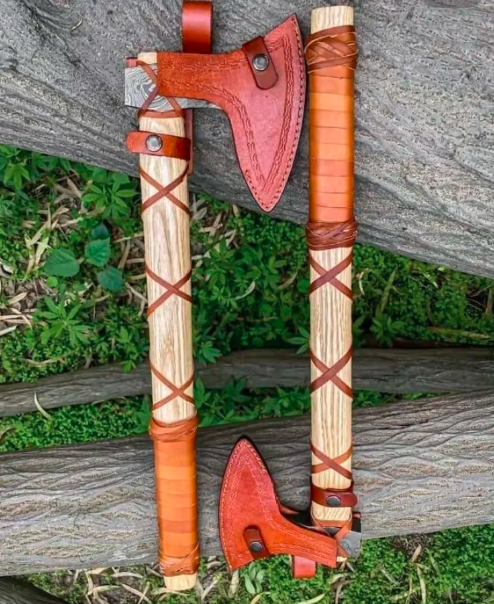 Handmade corben steel Viking Axe,Medieval Decorative Axes - Image 3