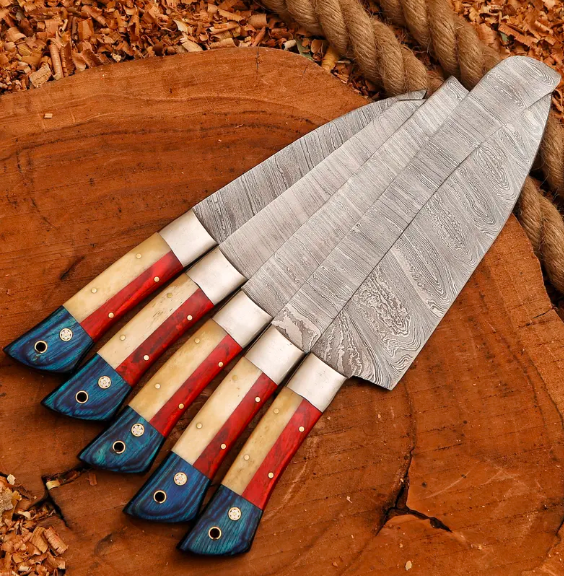 Premium Chef Knife Set, Professional Kitchen Knife Set with Ergonomic Handles & Gift Box ,Stainless Steel Cooking Knives - Image 4