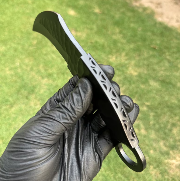 THE MIDNIGHT ARC | Custom Hand Forged - D2 Tool Steel - Karambit Knife - Compact Everyday Carry Knife - Sculptured Handle - Gift For Him - Image 2